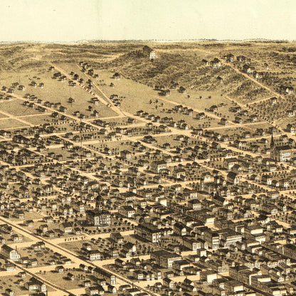 Historical city map  Test product horizontal 3 sizes