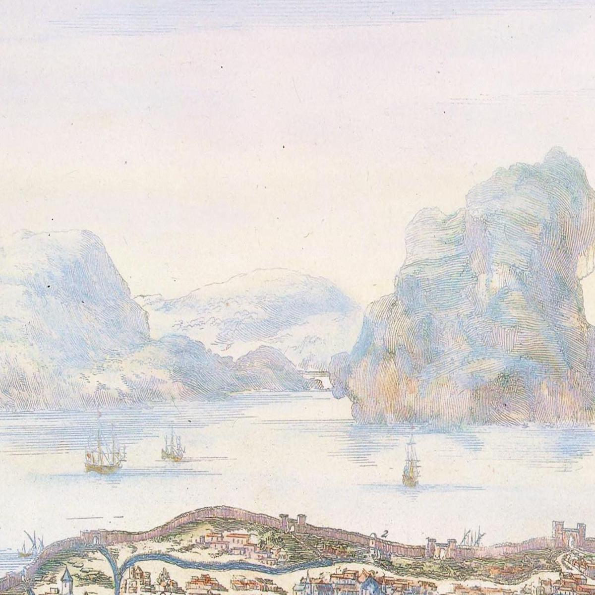 Historical city map  Test product horizontal 3 sizes