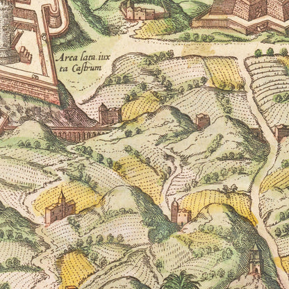 Historical city map  Test product horizontal 3 sizes