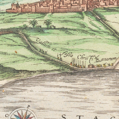 Historical city map  Test product horizontal 3 sizes