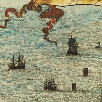 Historical city map  Test product horizontal 3 sizes