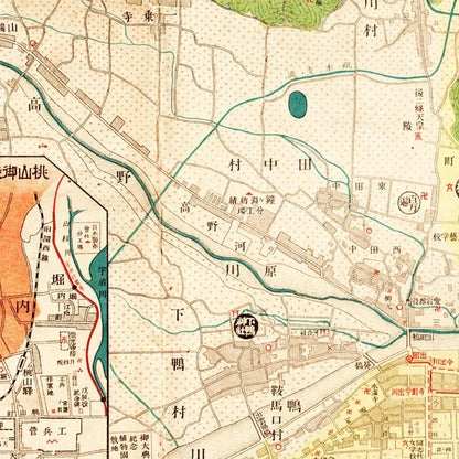 Historical city map  Test product horizontal 3 sizes