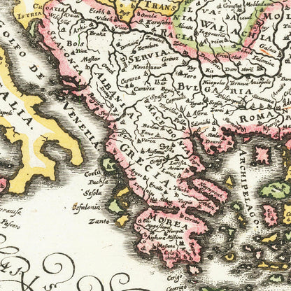 Historical city map  Test product horizontal 3 sizes