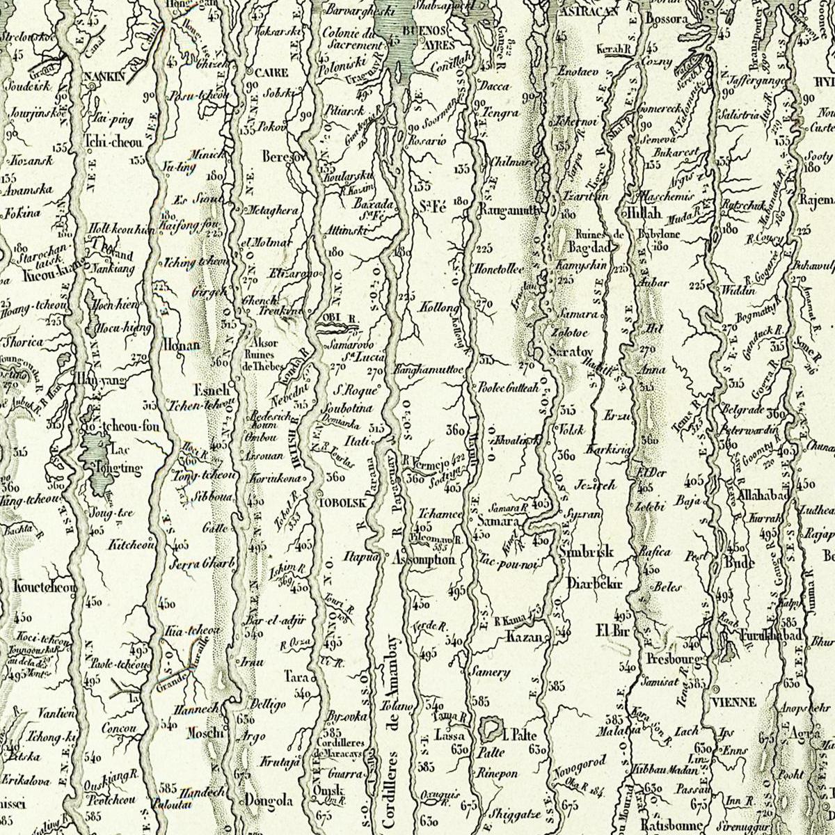 Historical city map  Test product horizontal 3 sizes