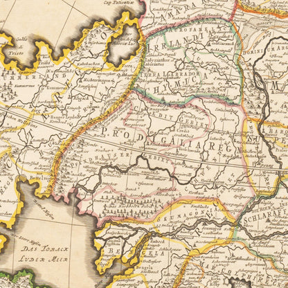 Historical city map  Test product horizontal 3 sizes