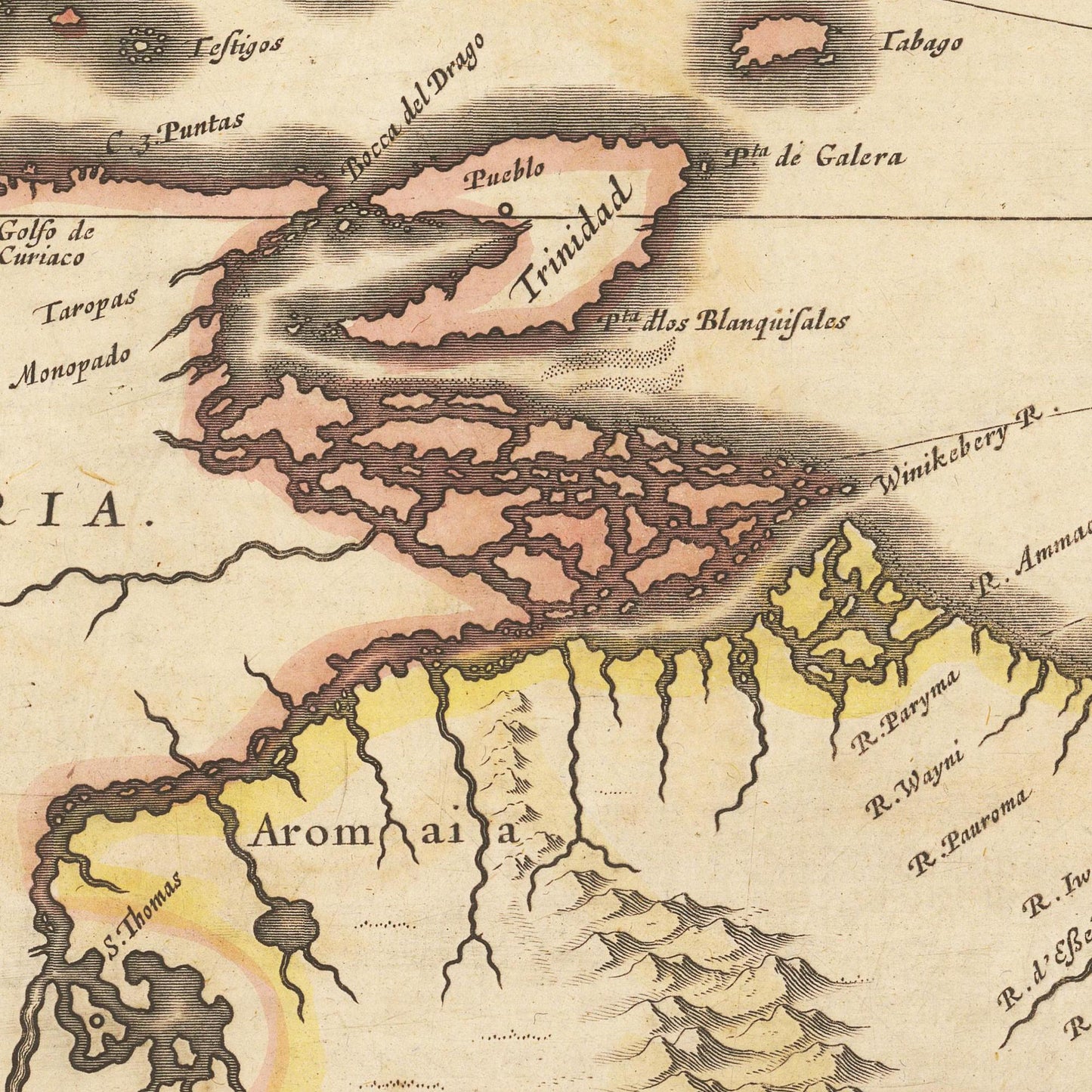 Guyana um 1638