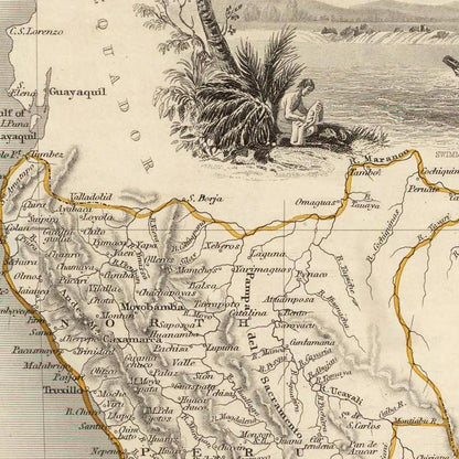 Bolivien & Peru um 1850