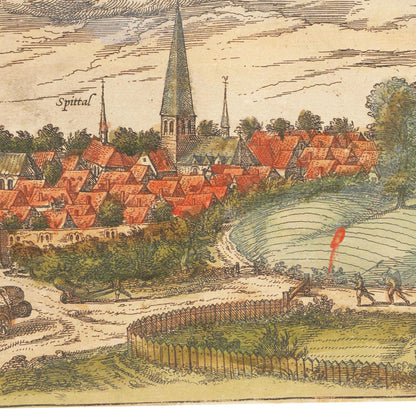 Historical city map  Test product horizontal 3 sizes