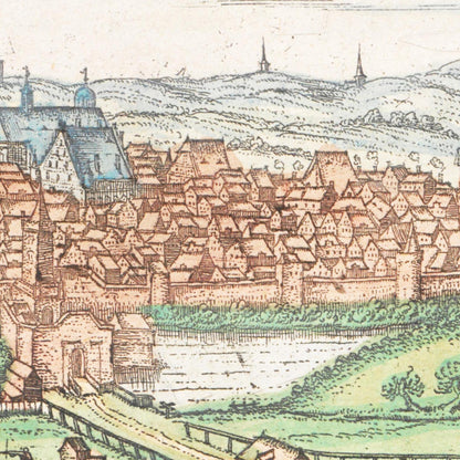 Historical city map  Test product horizontal 3 sizes