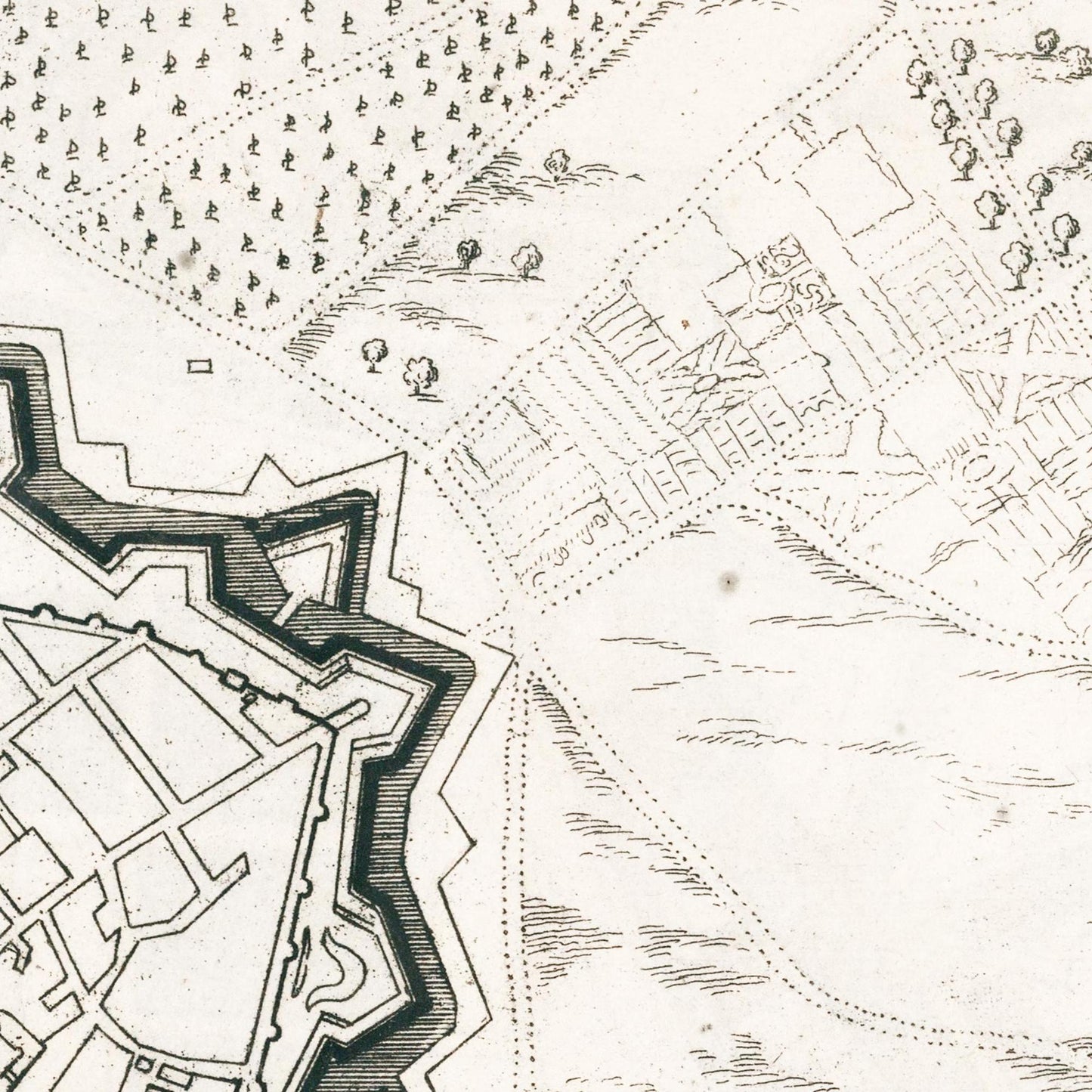 Historischer Stadtplan Koblenz um 1696