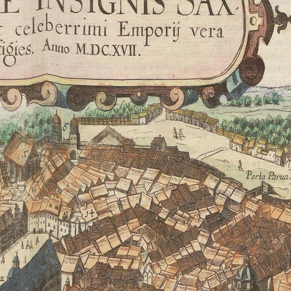 Historical city map  Test product horizontal 3 sizes