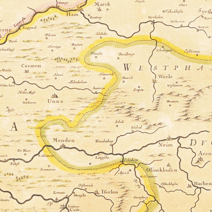 Ruhrgebiet um 1635