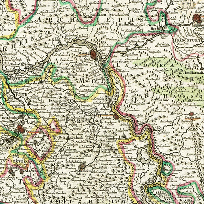 Historical city map  Test product horizontal 3 sizes