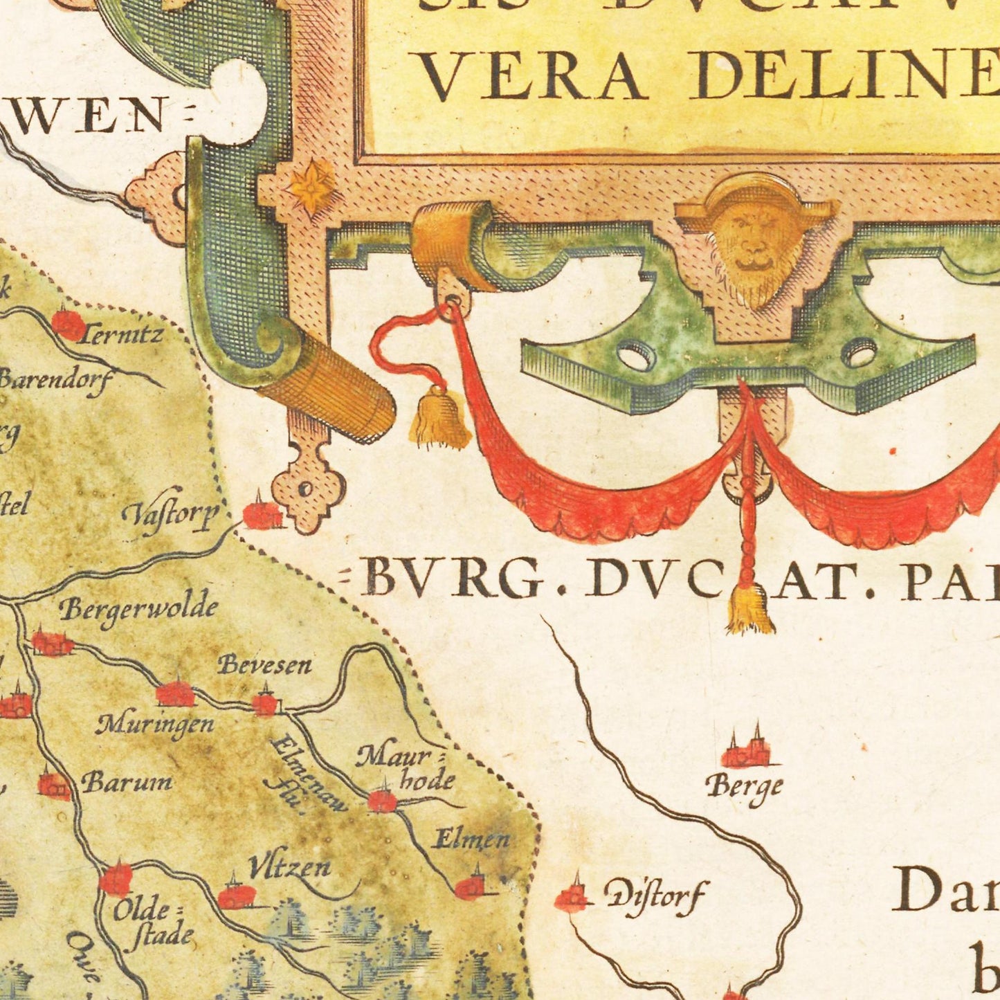 Historical city map  Test product horizontal 3 sizes