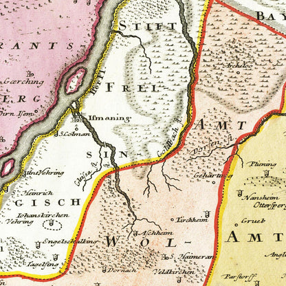 Historical city map  Test product horizontal 3 sizes