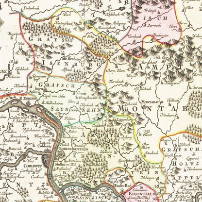 Historical city map  Test product horizontal 3 sizes