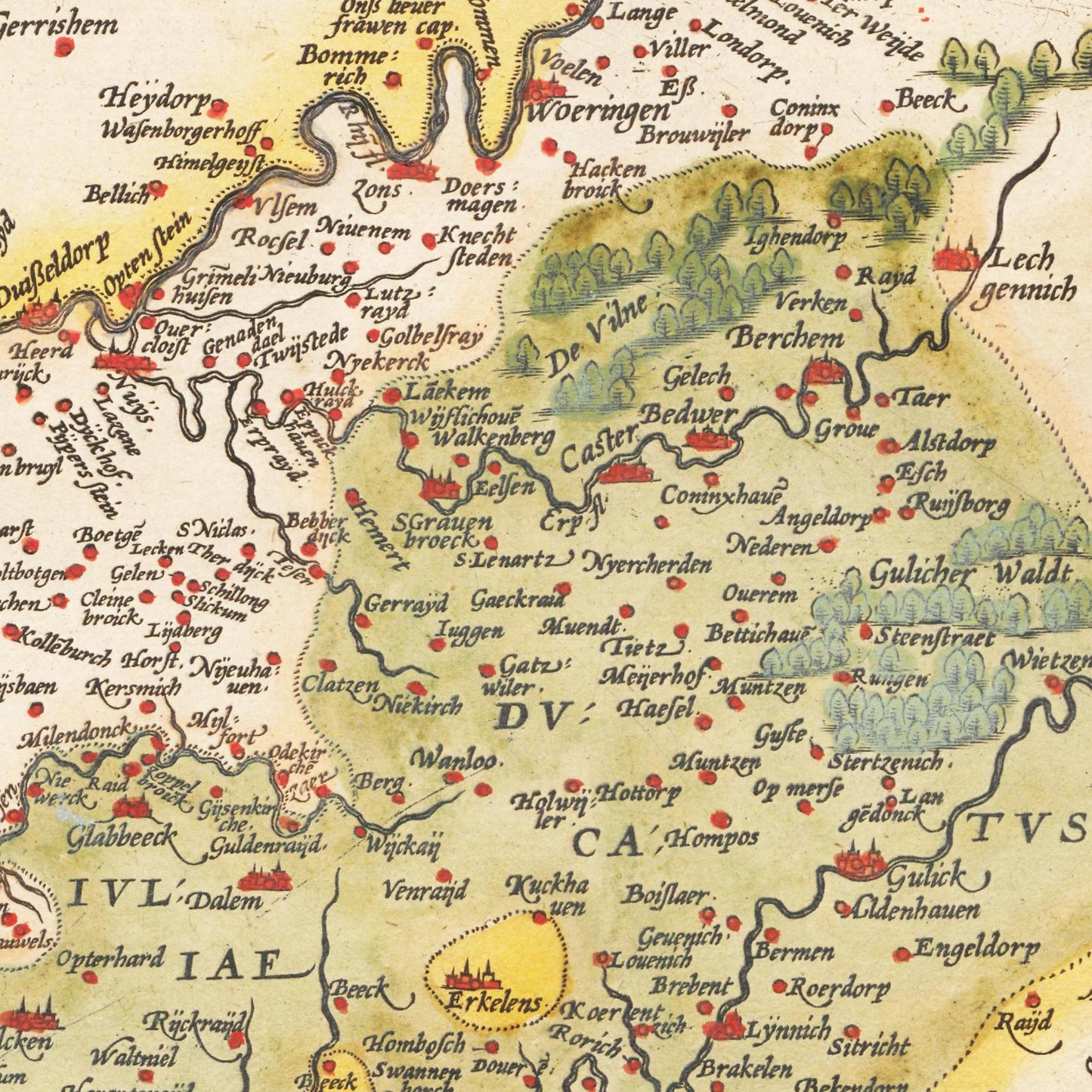 Historical city map  Test product horizontal 3 sizes