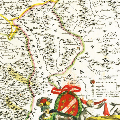 Historical city map  Test product horizontal 3 sizes