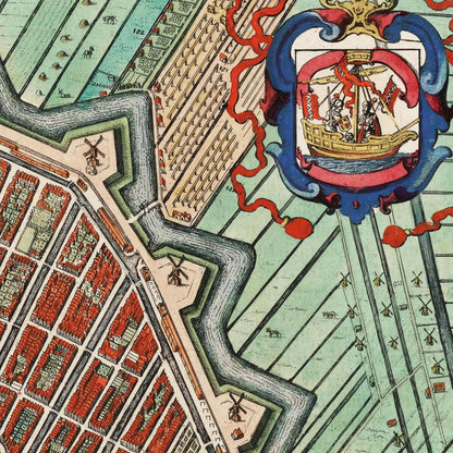 Historischer Stadtplan Amsterdam um 1649