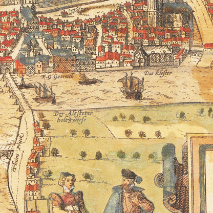 Historical city map  Test product horizontal 3 sizes