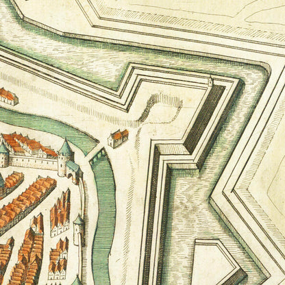 Historical city map  Test product horizontal 3 sizes