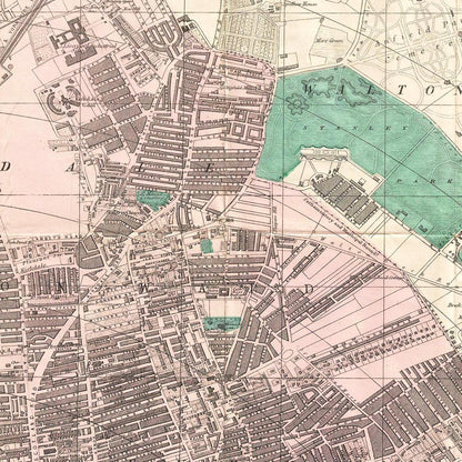 Historical city map  Test product horizontal 3 sizes