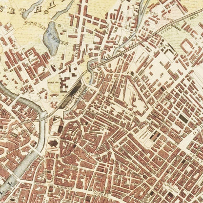 Historical city map  Test product horizontal 3 sizes