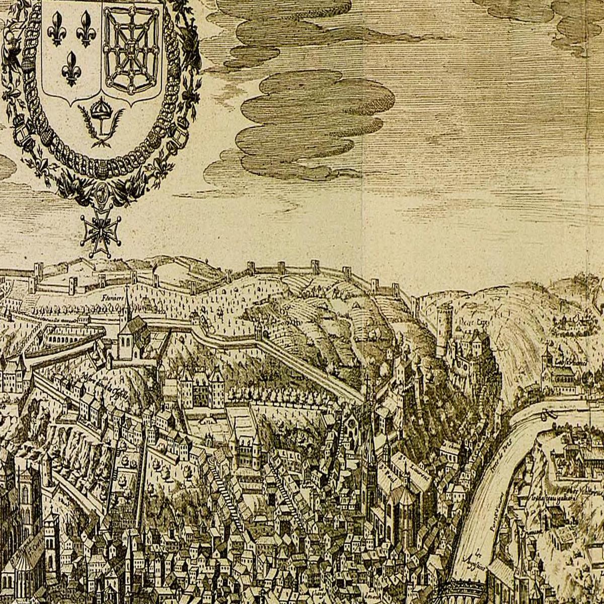 Historical city map  Test product horizontal 3 sizes