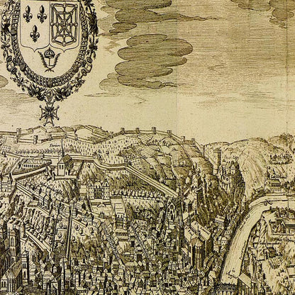 Historical city map  Test product horizontal 3 sizes