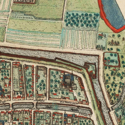 Historical city map  Test product horizontal 3 sizes