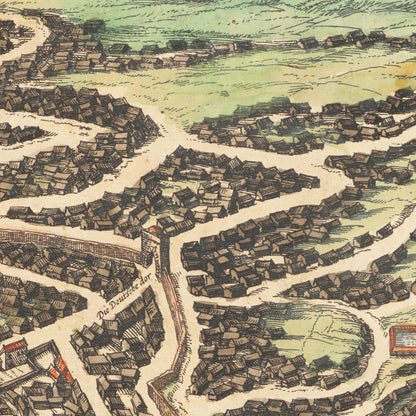 Historical city map  Test product horizontal 3 sizes