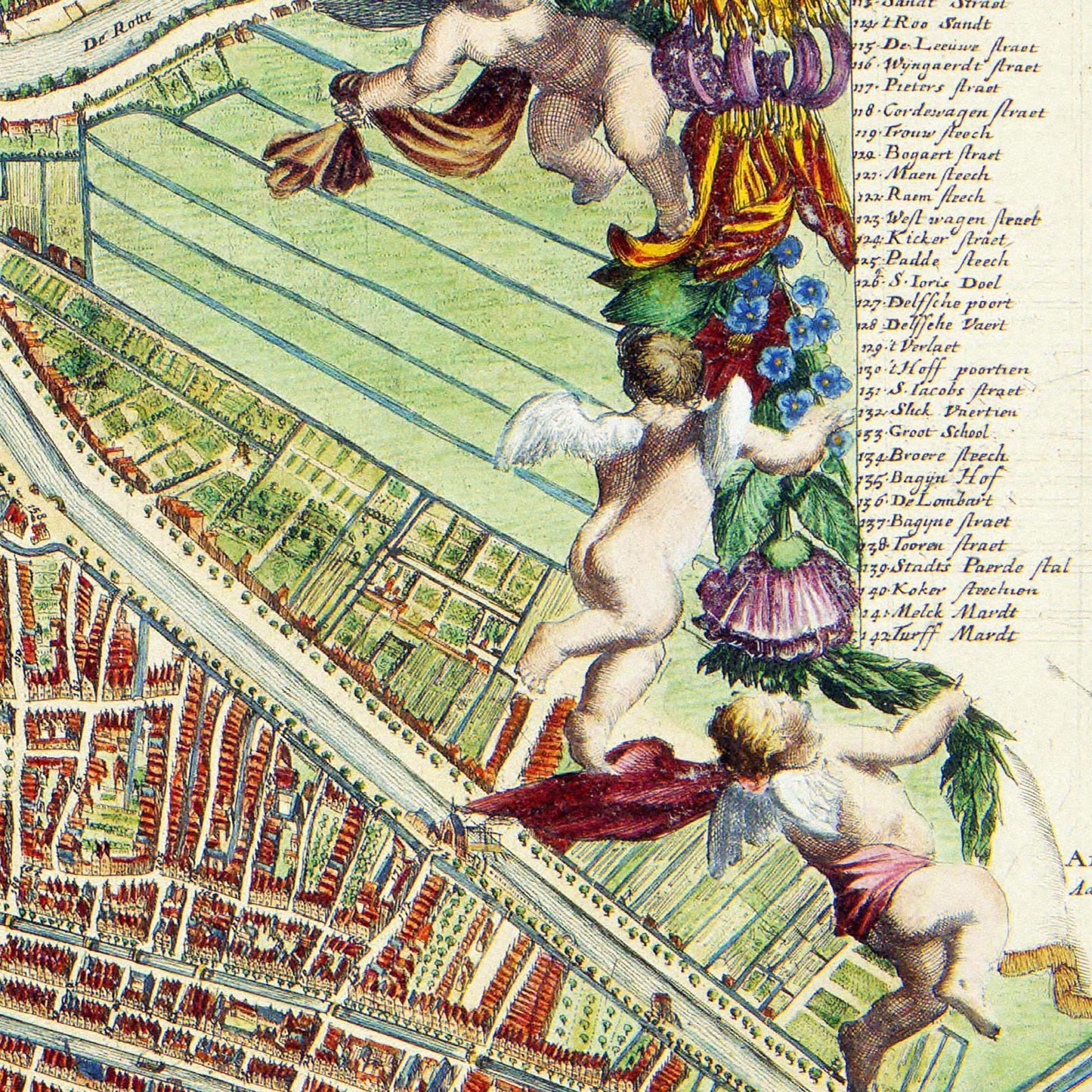 Historischer Stadtplan Rotterdam um 1689