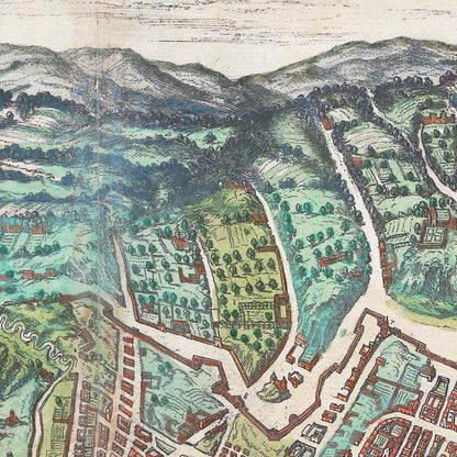 Historical city map  Test product horizontal 3 sizes