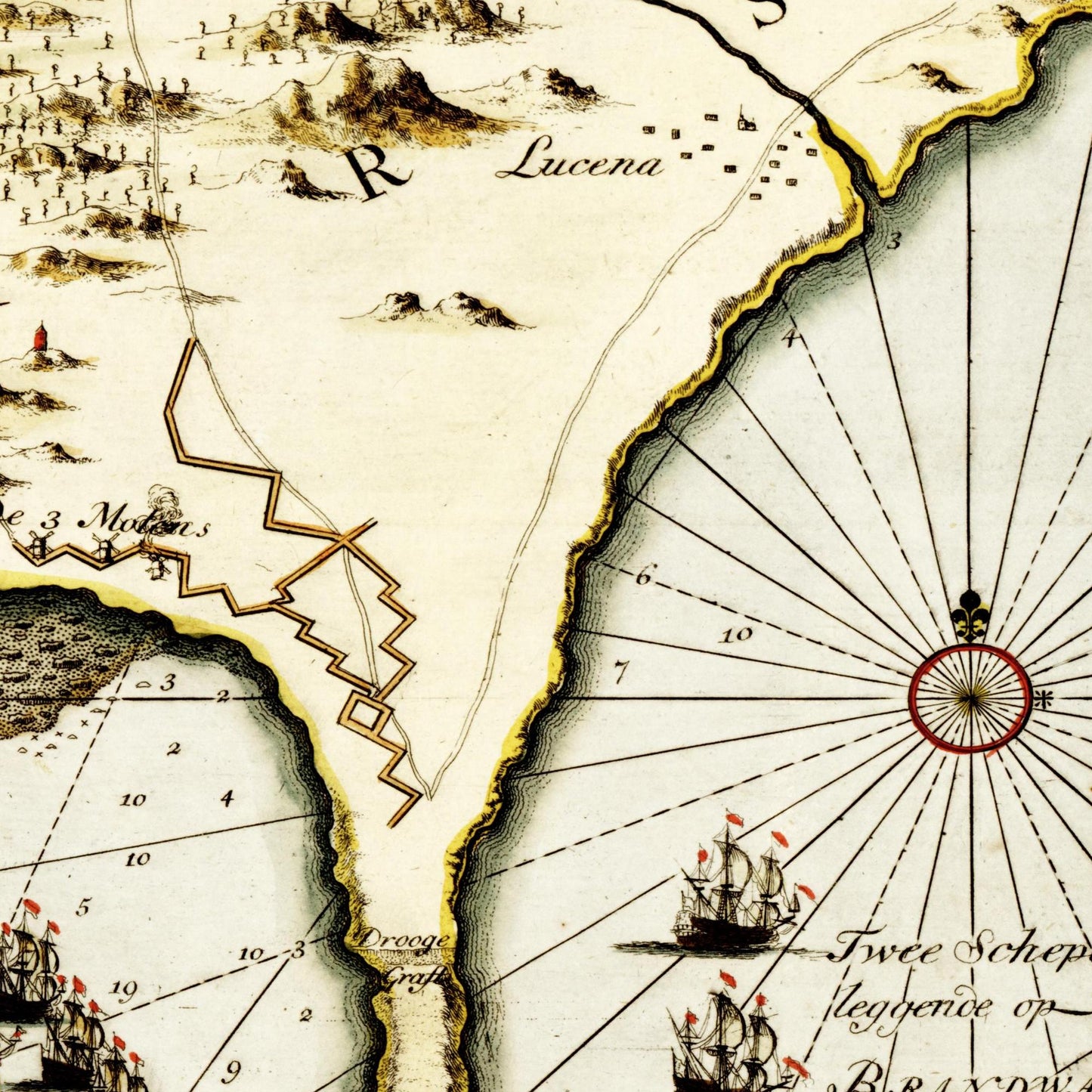 Historical city map  Test product horizontal 3 sizes