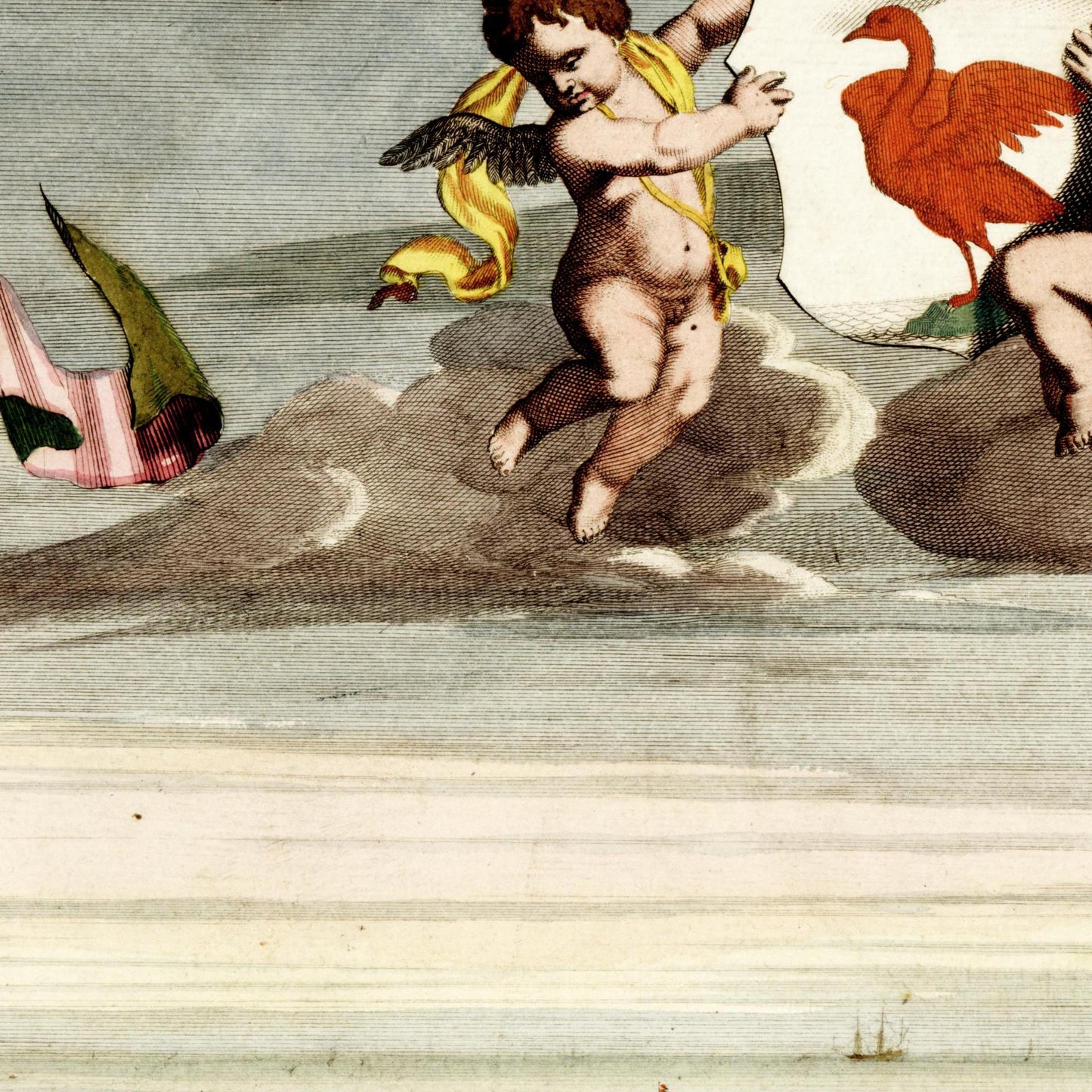 Historischer Stadtansicht Nizza um 1700