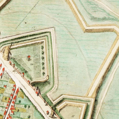 Historischer Stadtplan Nijmegen um 1649
