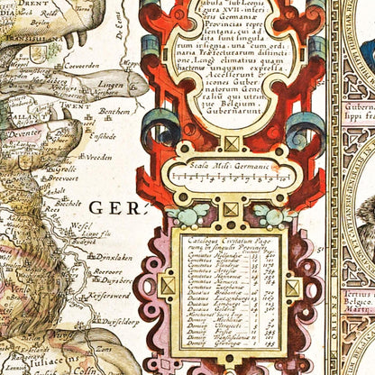 Historical city map  Test product horizontal 3 sizes