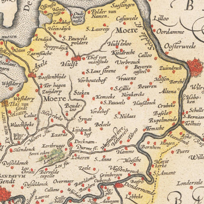 Historical city map  Test product horizontal 3 sizes