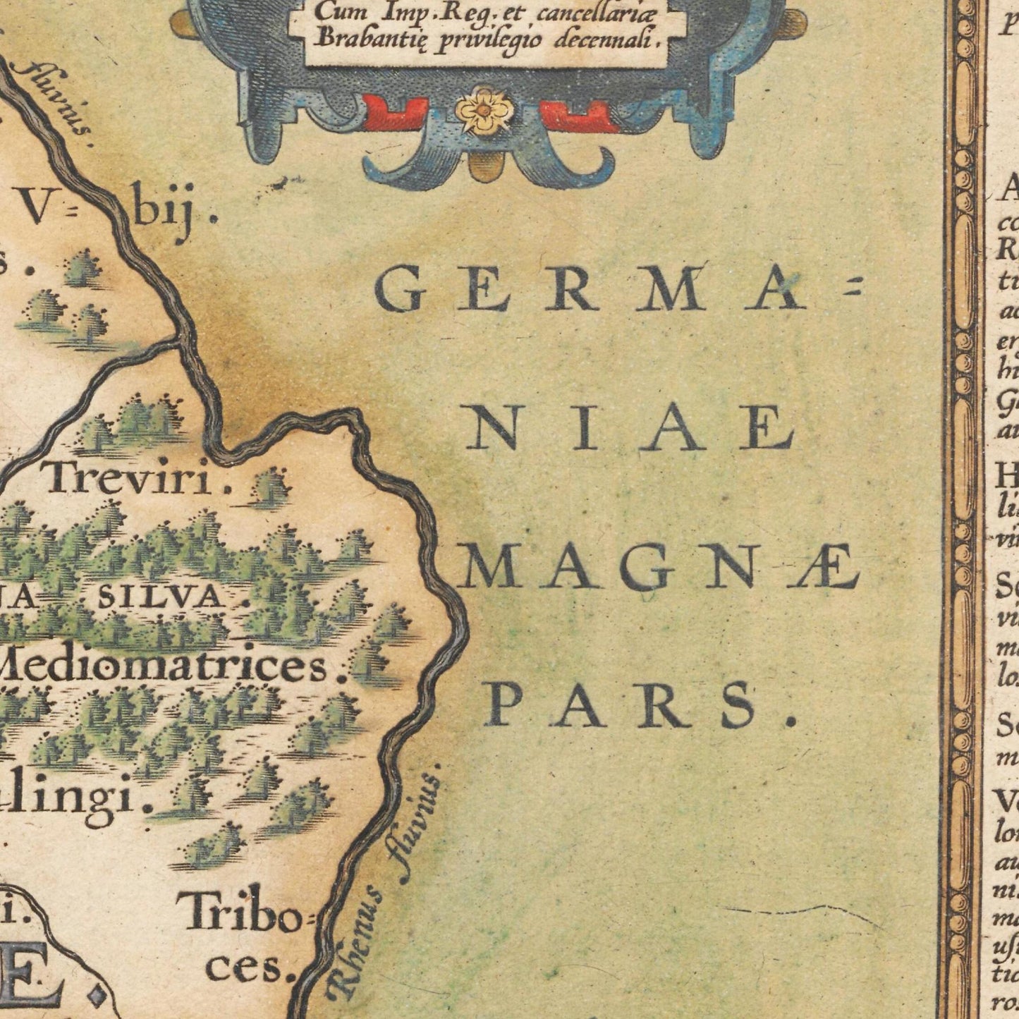 Historische Landkarte Historisches Gallien um 1609
