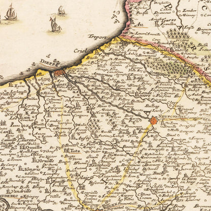 Historical city map  Test product horizontal 3 sizes