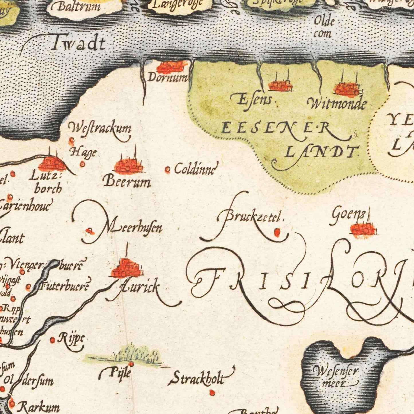 Historical city map  Test product horizontal 3 sizes