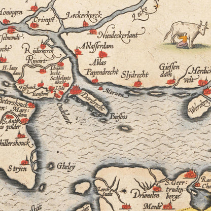 Historical city map  Test product horizontal 3 sizes