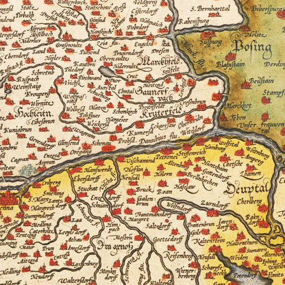 Historical city map  Test product horizontal 3 sizes