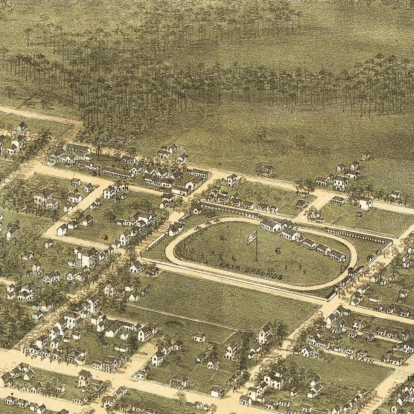 Historical city map  Test product horizontal 3 sizes