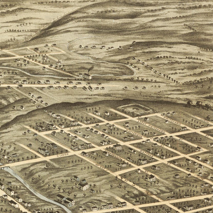 Historical city map  Test product horizontal 3 sizes