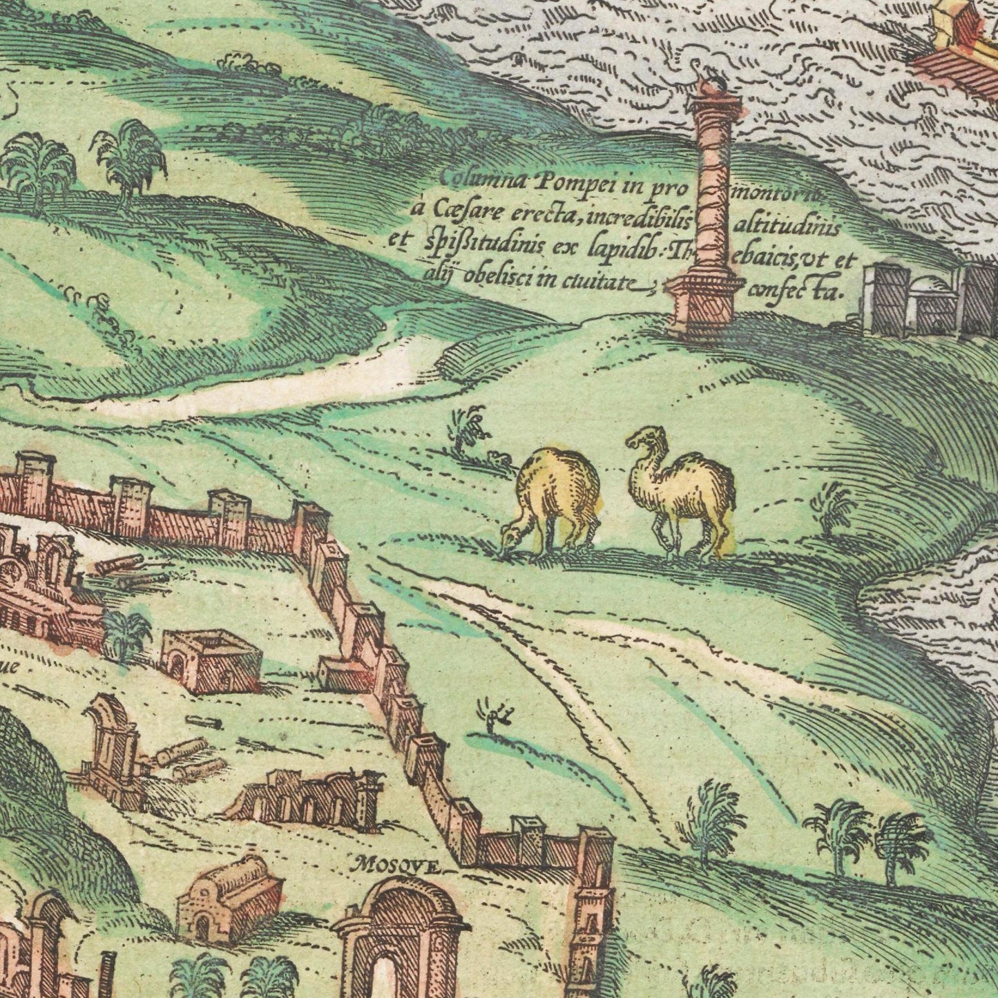 Historical city map  Test product horizontal 3 sizes