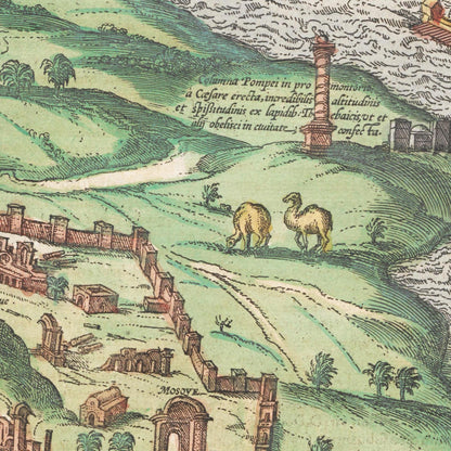 Historical city map  Test product horizontal 3 sizes