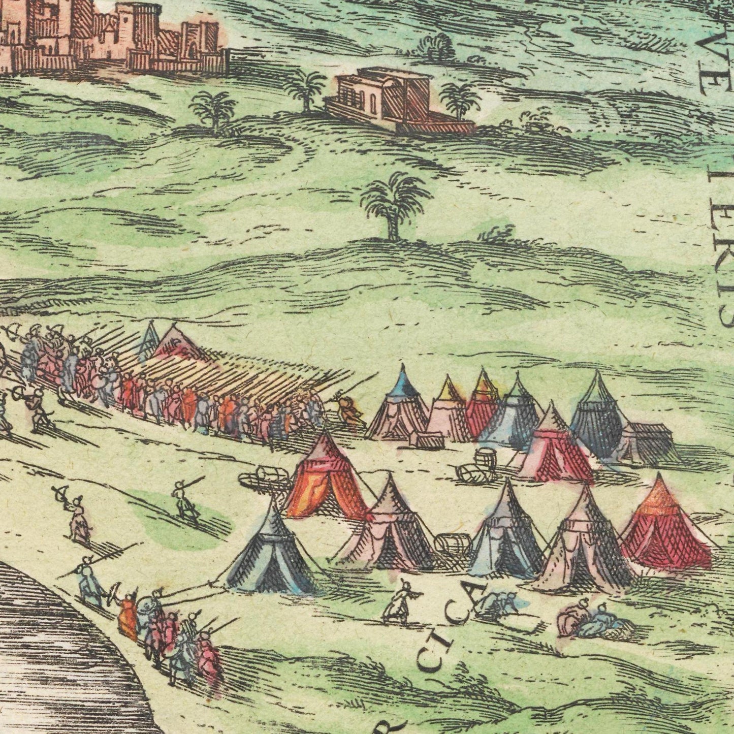 Historical city map  Test product horizontal 3 sizes