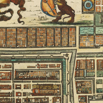 Historical city map  Test product horizontal 3 sizes