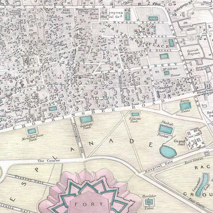 Historical city map  Test product horizontal 3 sizes